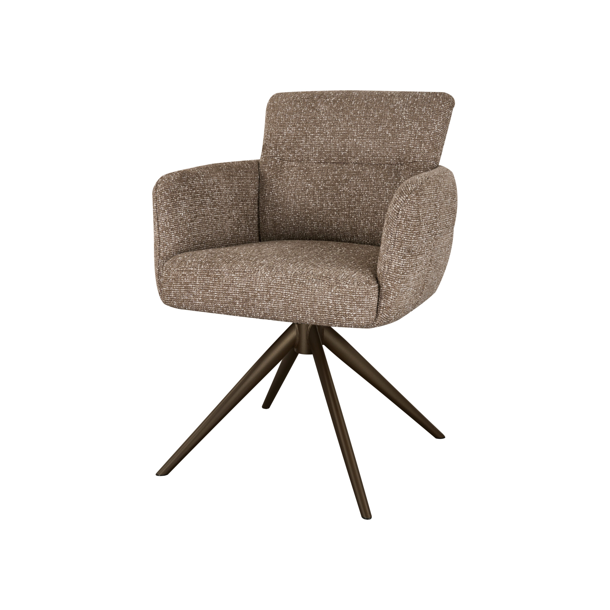 Eetkamerstoel Fay - liver - metaalkleur anodic brown