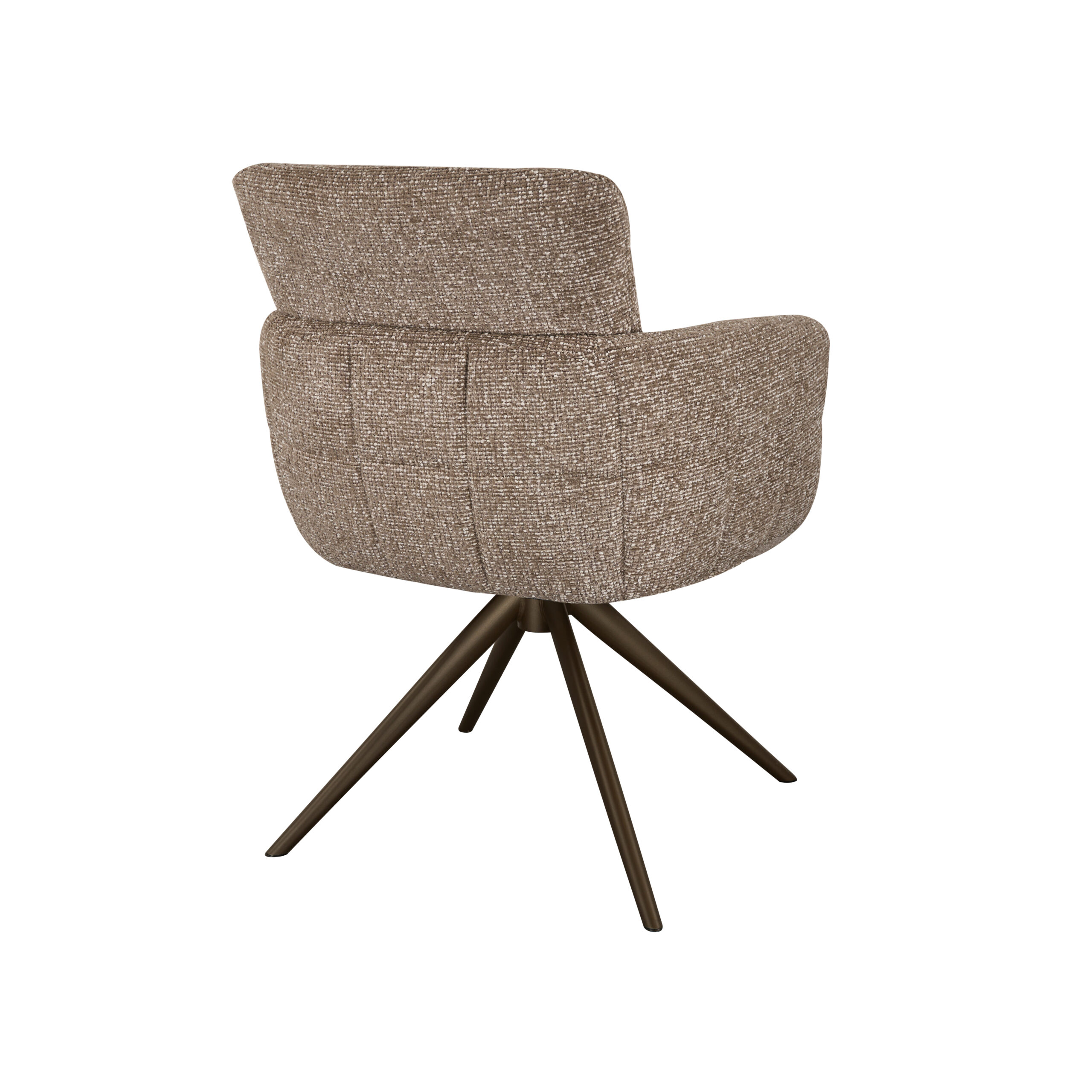 Eetkamerstoel Fay - liver - metaalkleur anodic brown