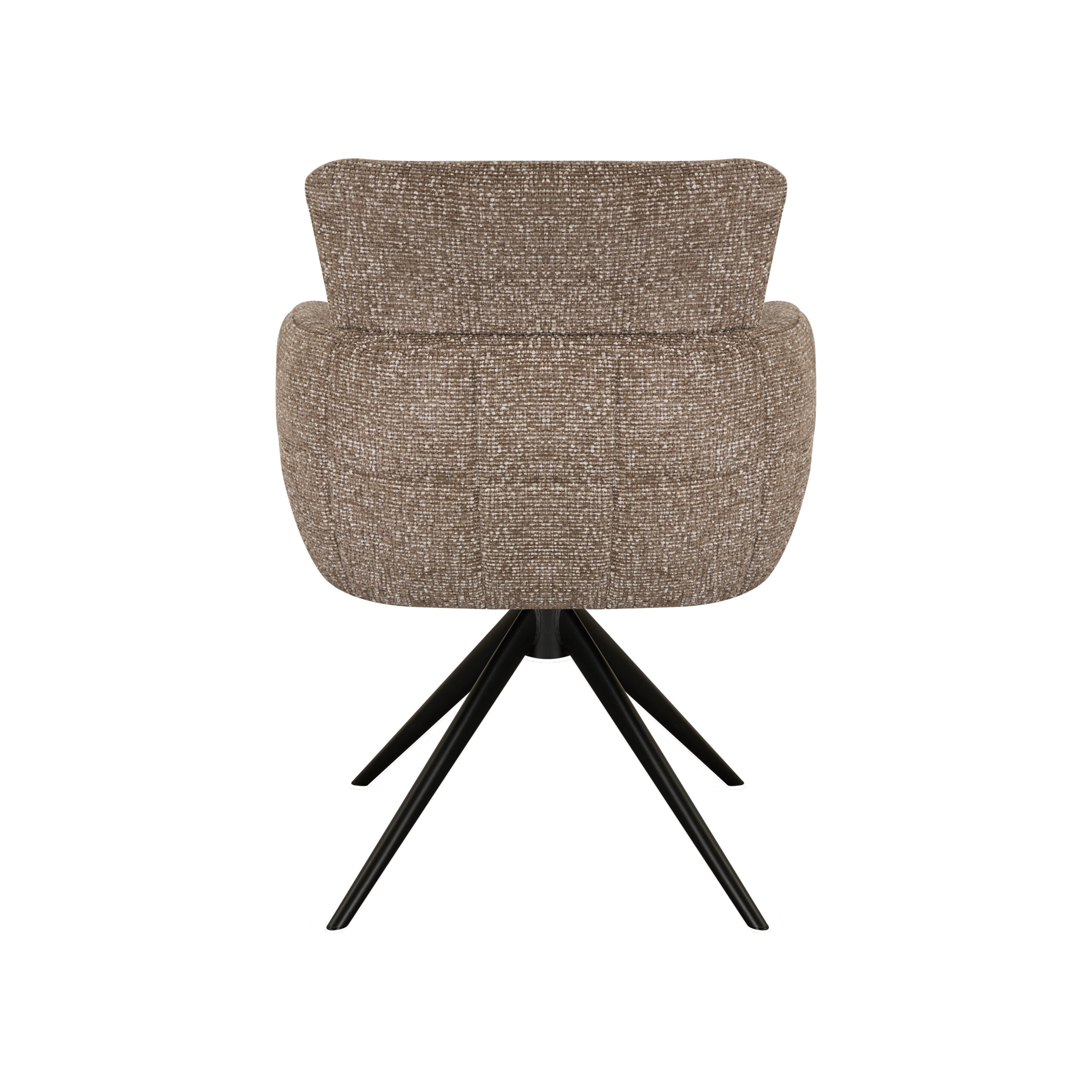 Eetkamerstoel Fay - liver - metaalkleur zwart