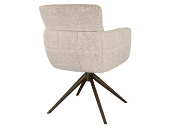 Eetkamerstoel Fay - naturel - metaalkleur anodic brown Eetkamerstoel Fay - naturel - metaalkleur anodic brown