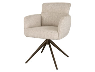 Eetkamerstoel Fay - naturel - metaalkleur anodic brown Eetkamerstoel Fay - naturel - metaalkleur anodic brown