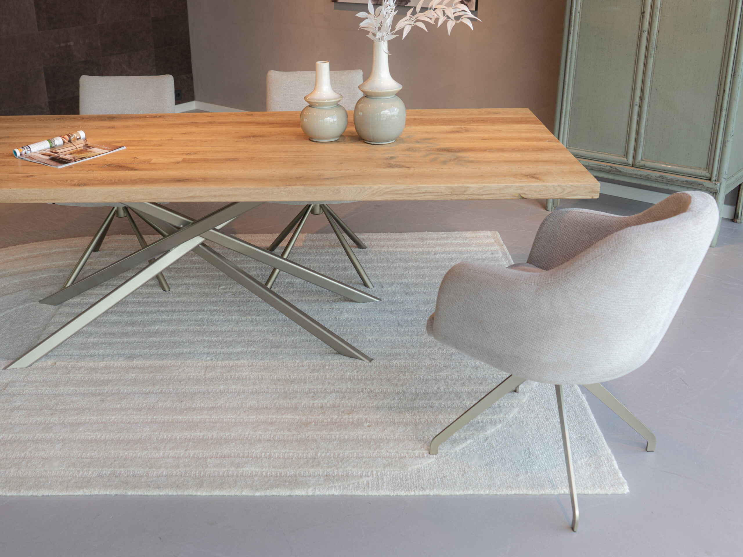 eetkamerstoel stof mito met diverse onderstellen