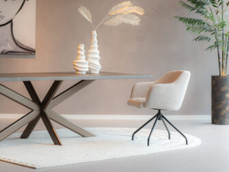 fluwelen stoeltje draaipoot