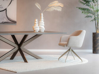 champagne poot eetkamerstoel