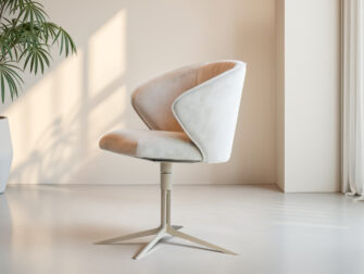 Elegante eetkamerstoel met draaivoet voor flexibel gebruik