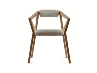 Eetkamerstoel Lenox - Oak natural finish mat 110 japandi stijl eetkamerstoel met hout frame