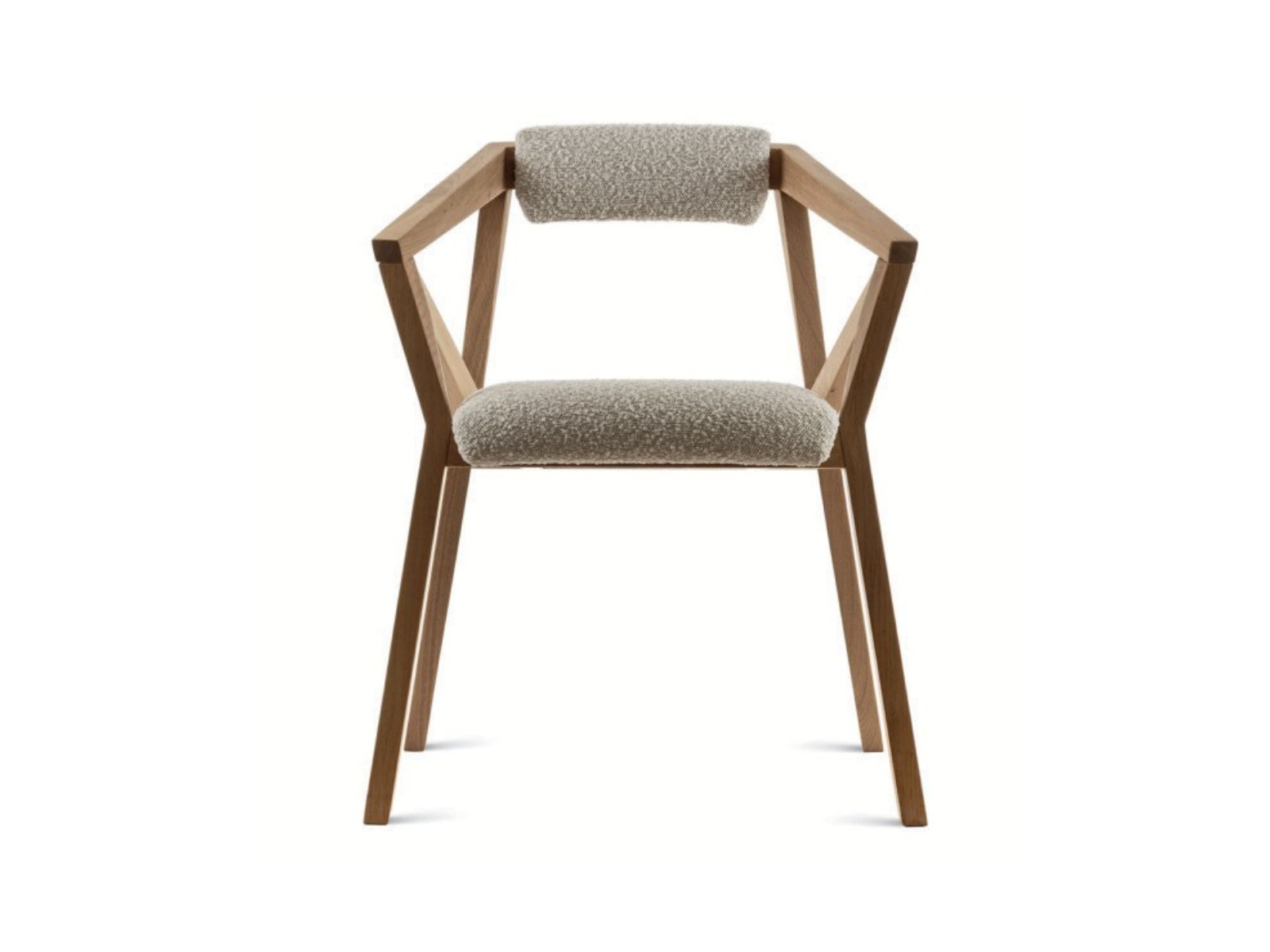 japandi stijl eetkamerstoel met hout frame