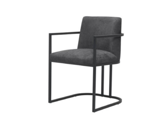 Eetkamerstoel Patras - graphite - met arm