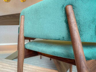 design eetkamerstoel met velours stof