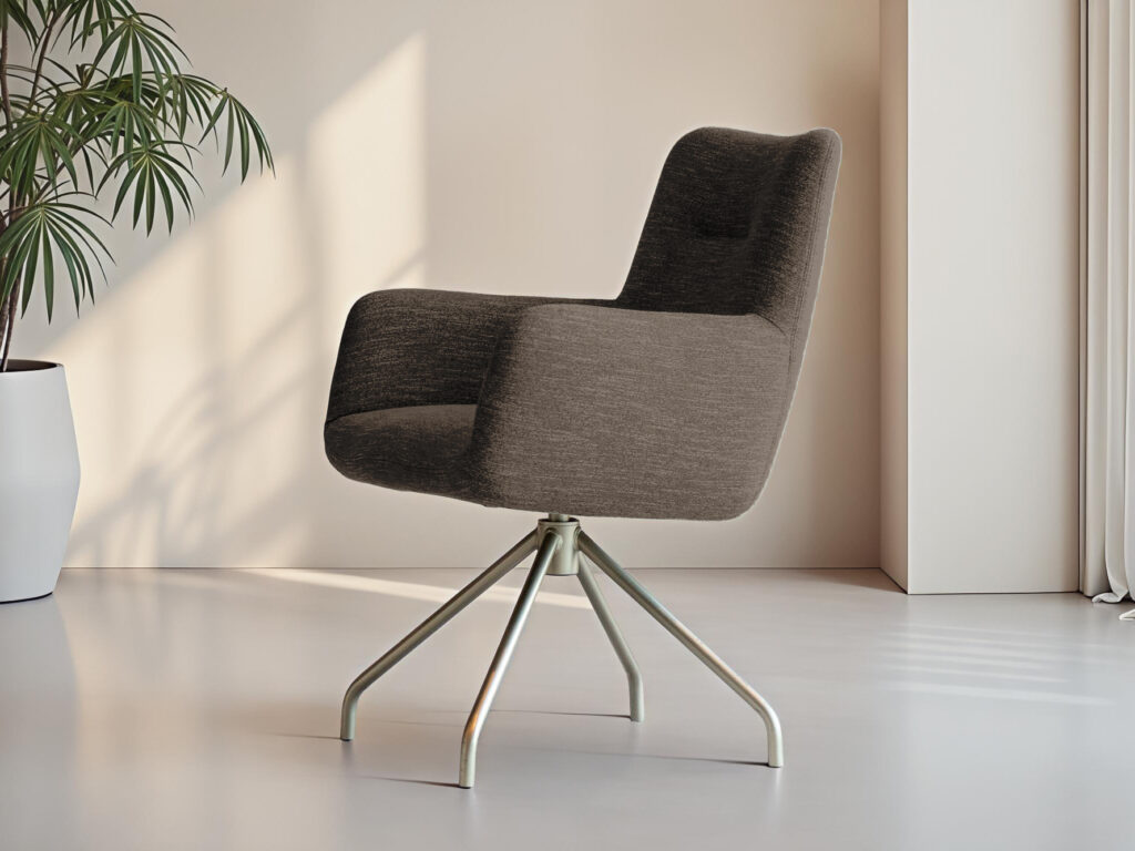 Design eetkamerstoel met unieke rugleuning