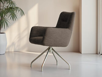 Design eetkamerstoel met unieke rugleuning