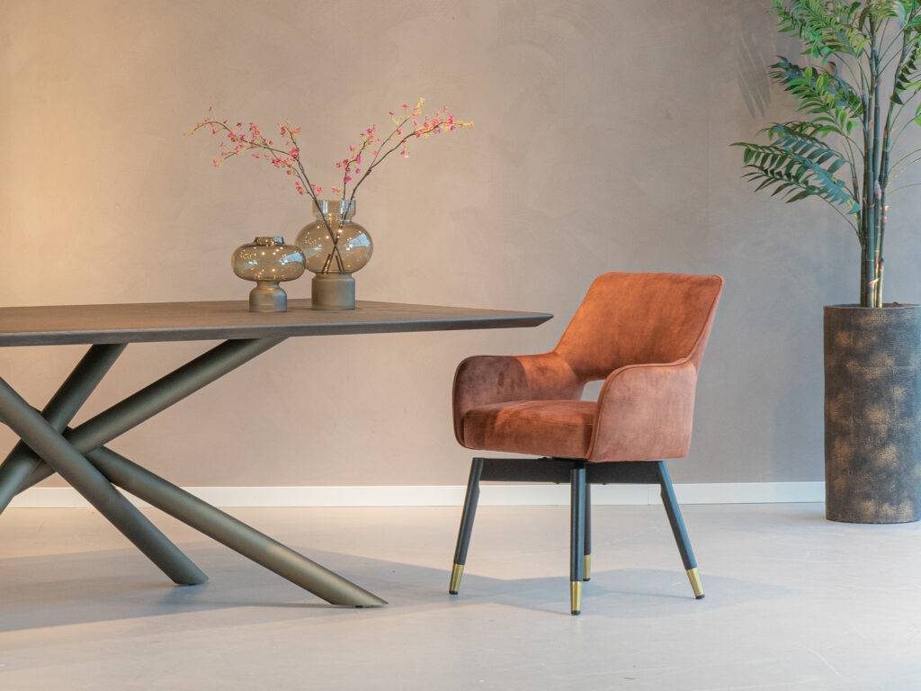 eetkamerstoel zwarte poten