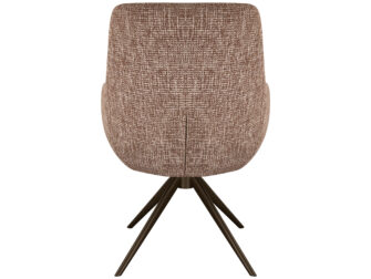 Eetkamerstoel Sky - blush - enkele stoffering - metaalkleur anodic brown Eetkamerstoel Sky - blush - enkele stoffering - metaalkleur anodic brown