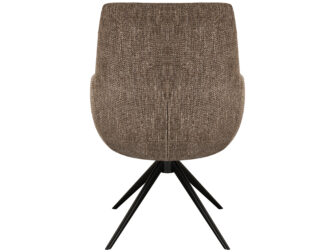 Eetkamerstoel Sky - liver - enkele stoffering - metaalkleur zwart Eetkamerstoel Sky - liver - enkele stoffering - metaalkleur zwart