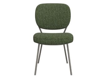 Eetkamerstoel Solis - forest - zonder arm - metaalkleur dark green Eetkamerstoel Solis - forest - zonder arm - metaalkleur dark green
