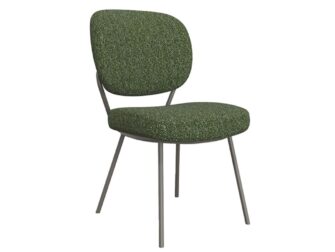 Eetkamerstoel Solis - forest - zonder arm - metaalkleur dark green Eetkamerstoel Solis - forest - zonder arm - metaalkleur dark green