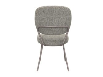 Eetkamerstoel Solis - mushroom - zonder arm - metaalkleur brons Eetkamerstoel Solis - mushroom - zonder arm - metaalkleur brons