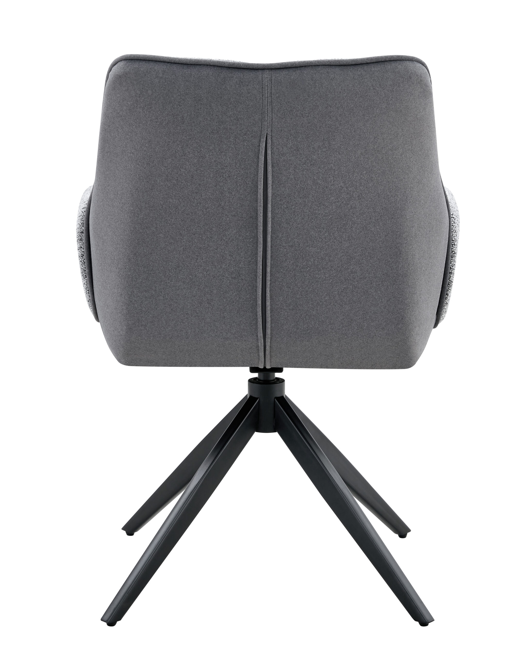 Eetkamerstoel Twist - grey - metaalkleur zwart