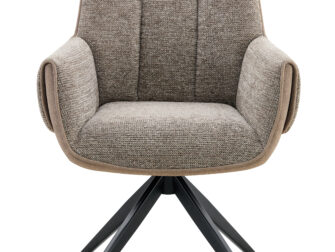 Eetkamerstoel Twist - liver - metaalkleur zwart