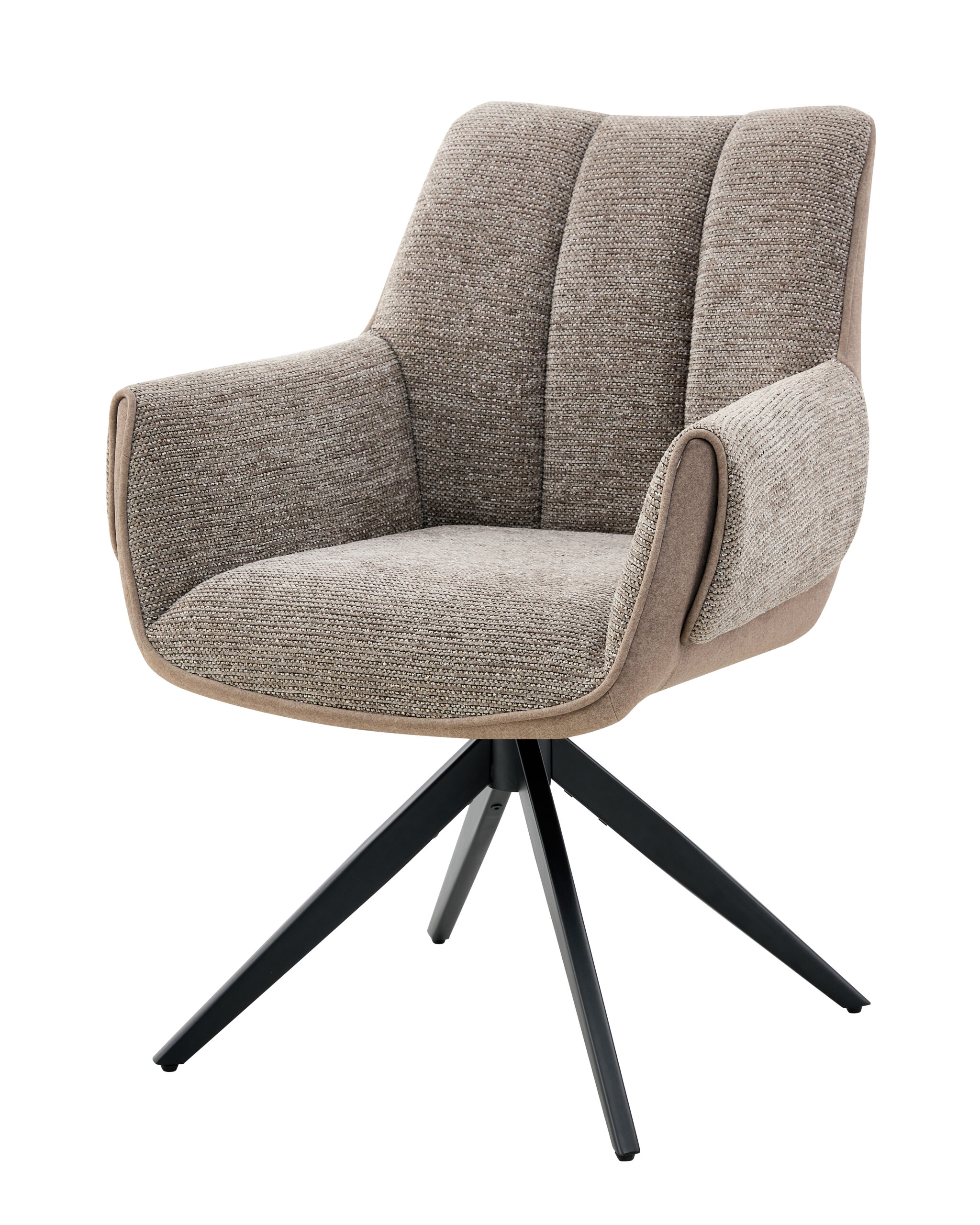 Eetkamerstoel Twist - liver - metaalkleur zwart