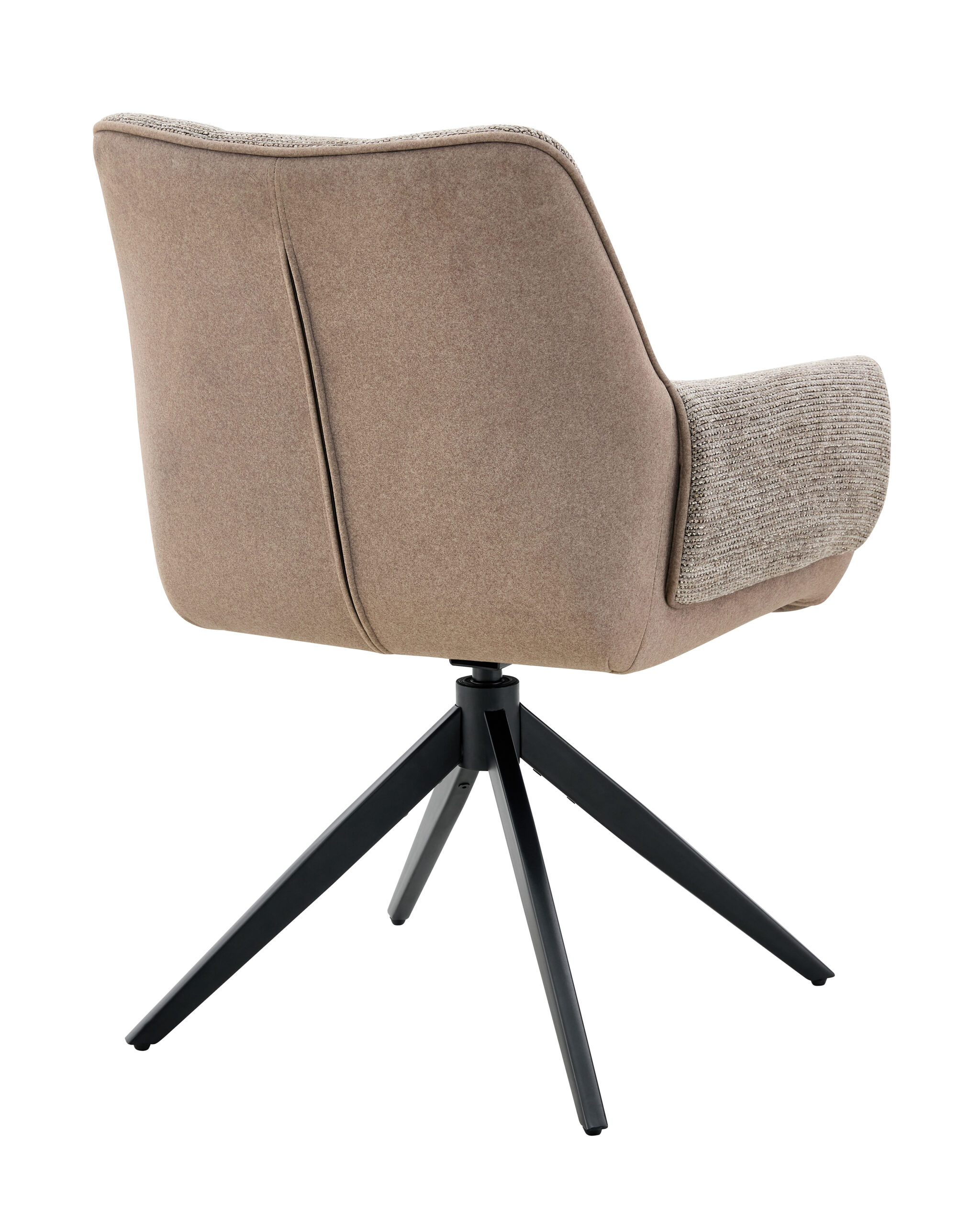 Eetkamerstoel Twist - liver - metaalkleur zwart