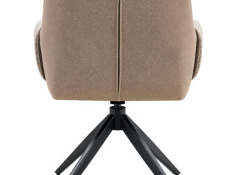 Eetkamerstoel Twist - liver - metaalkleur zwart