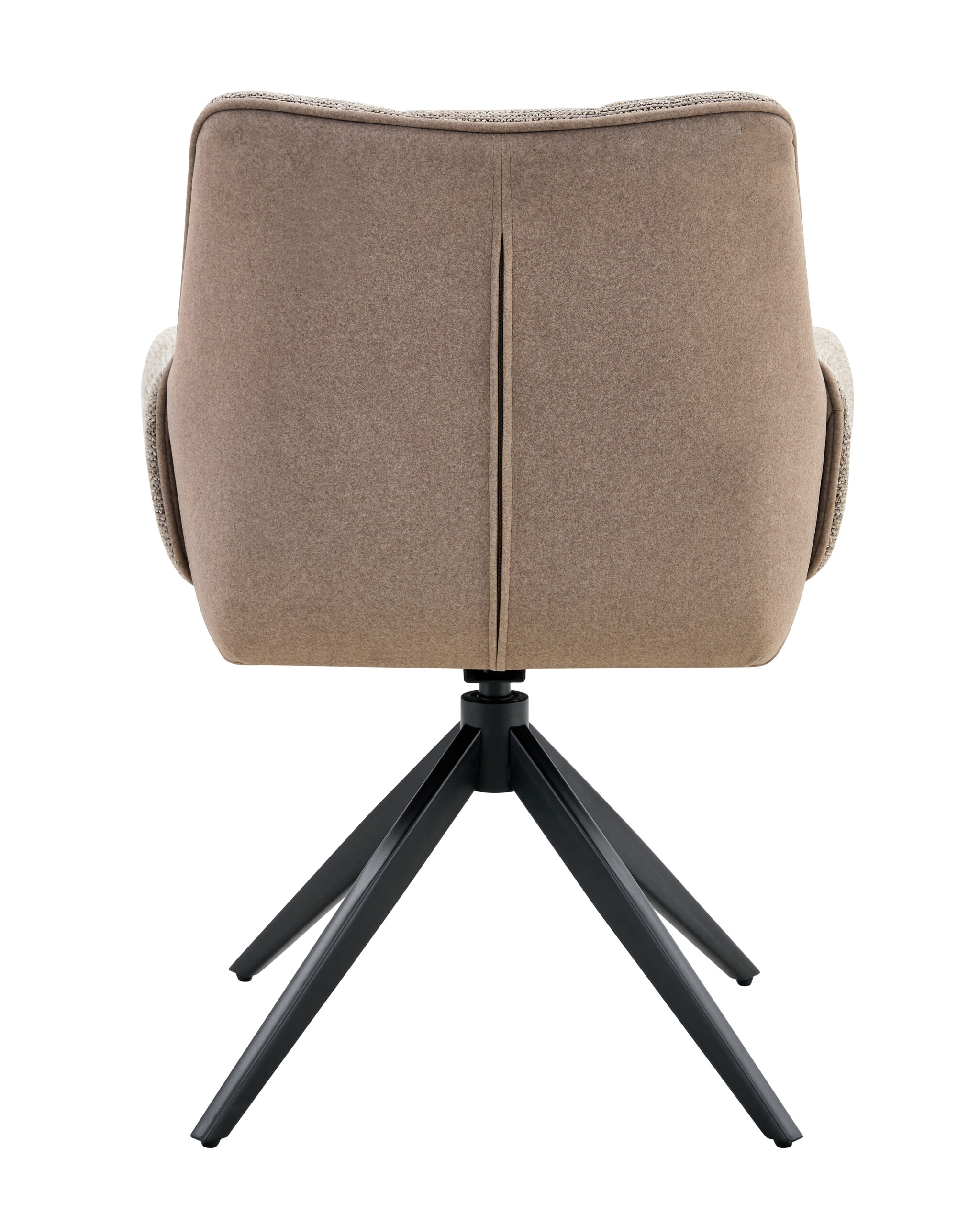 Eetkamerstoel Twist - liver - metaalkleur zwart