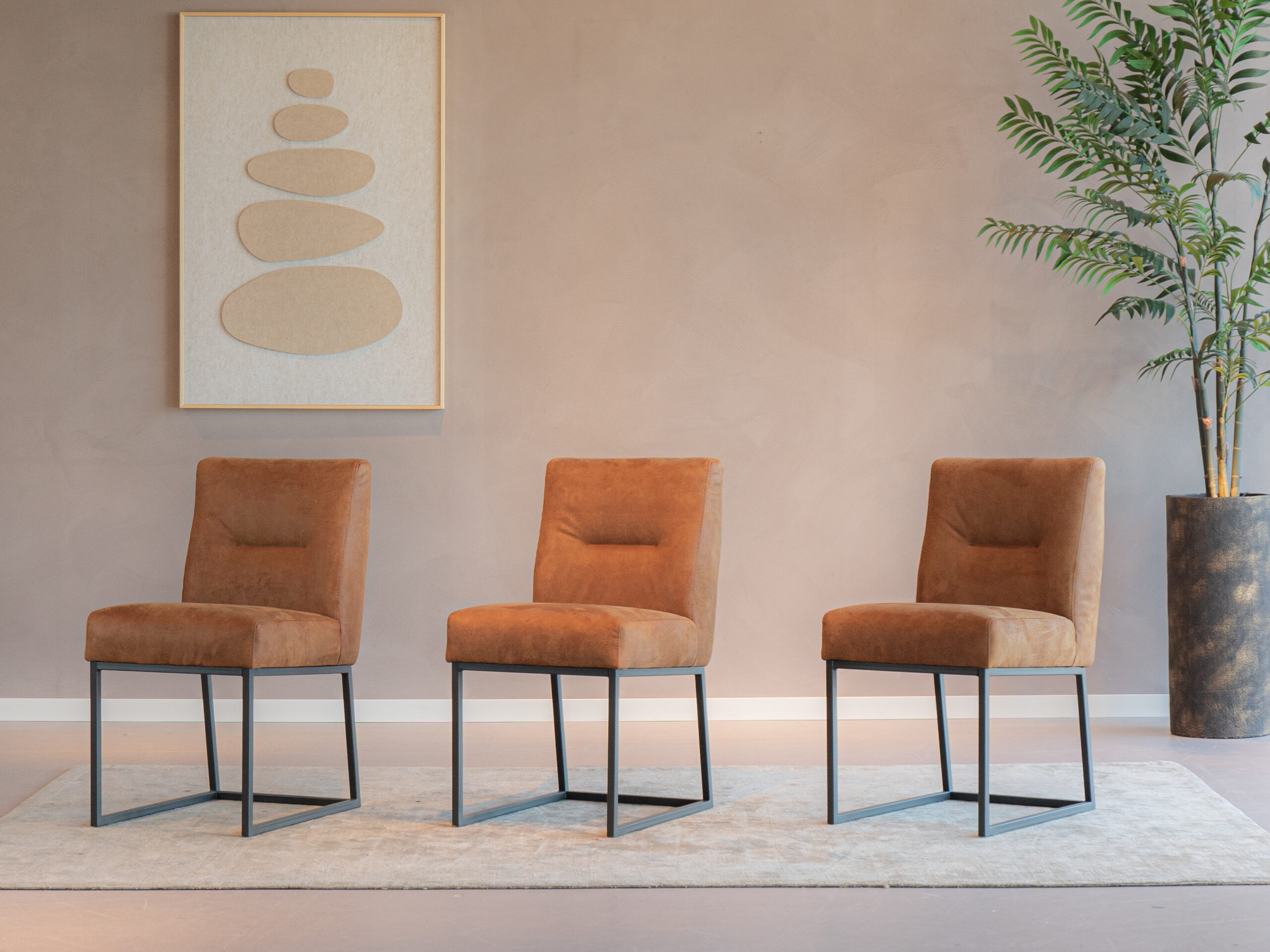 eetkamerstoelen met zwart frame