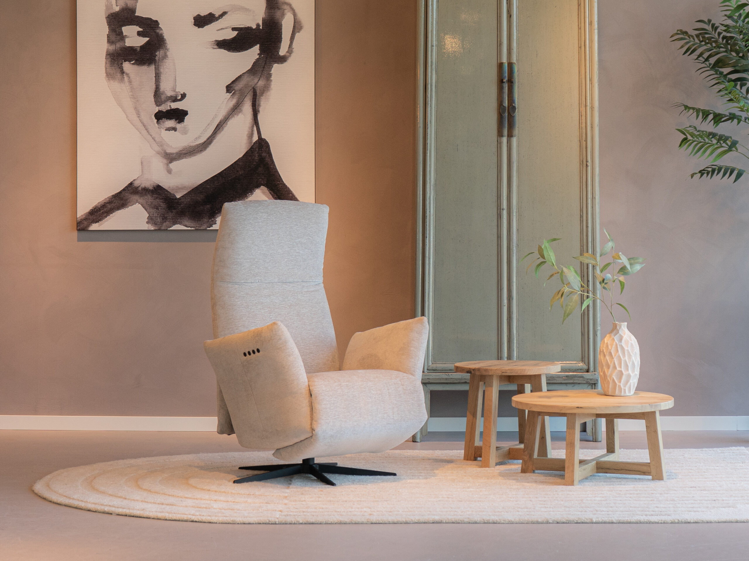 relax fauteuil in diverse stoffen