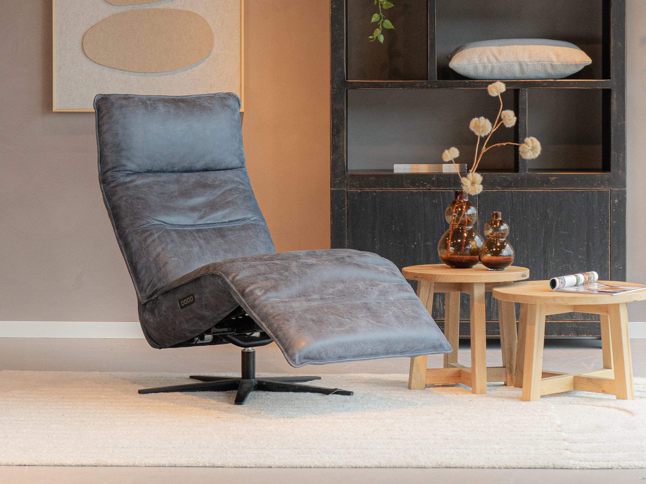 Afrika leder fauteuil