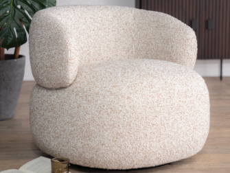 ronde beige fauteuil