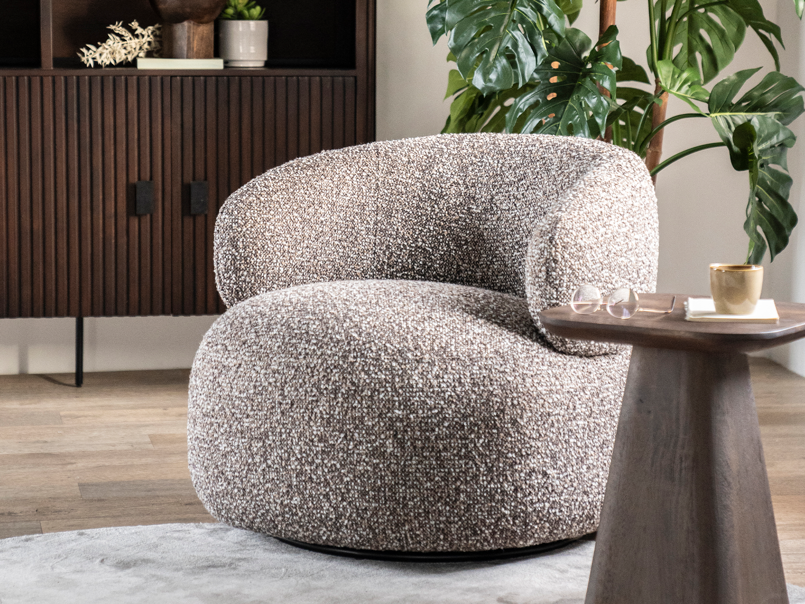 comfortabele draaibare fauteuil