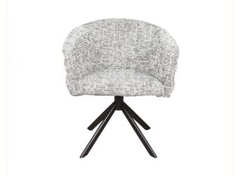 Eetkamerstoel Imola - be fine grey - onderstel venus - metaalkleur zwart Eetkamerstoel Imola - be fine grey - onderstel venus - metaalkleur zwart