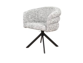 Eetkamerstoel Imola - be fine grey - onderstel venus - metaalkleur zwart Eetkamerstoel Imola - be fine grey - onderstel venus - metaalkleur zwart