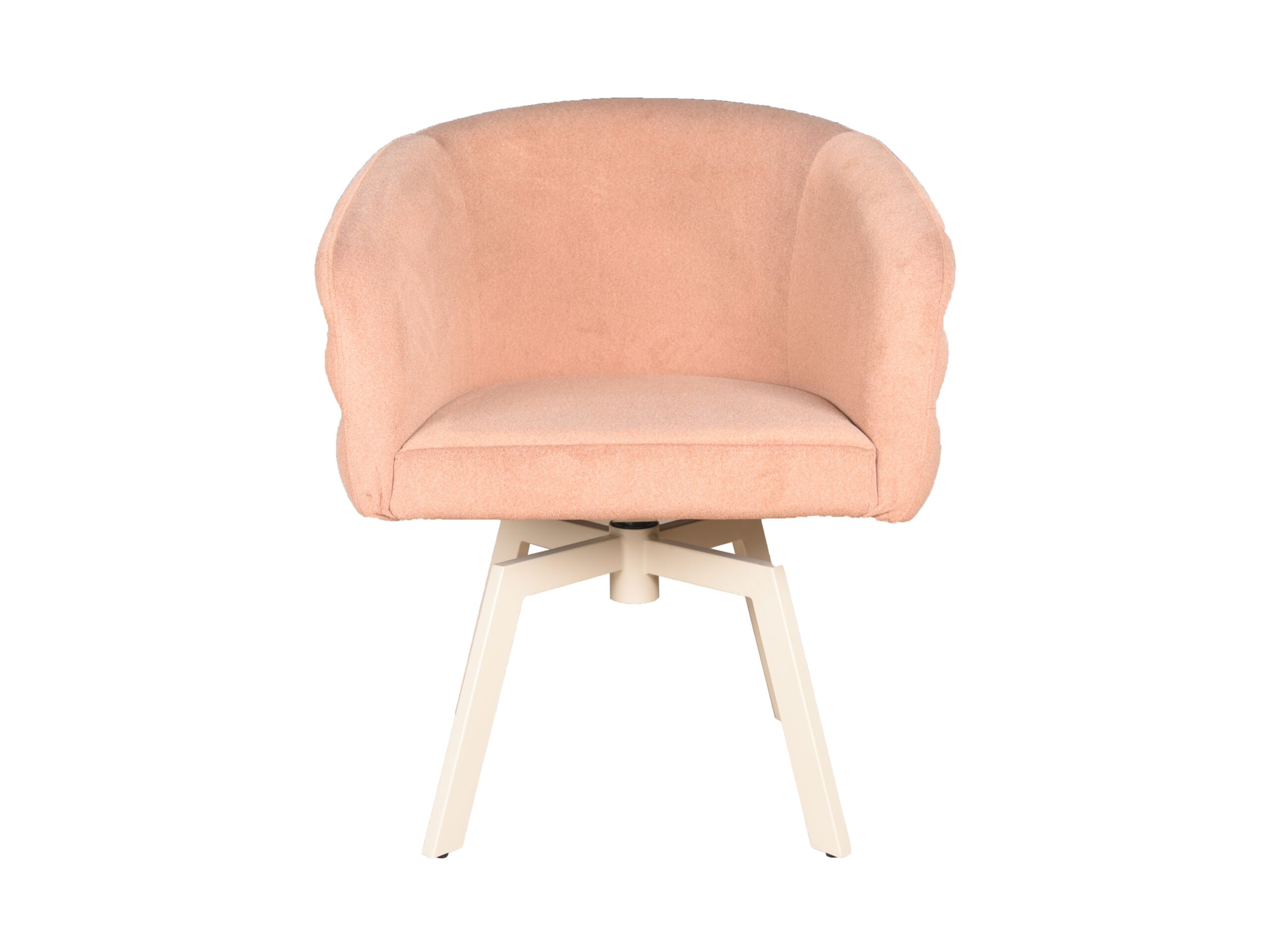 Eetkamerstoel Imola - cashmere blush - onderstel mars- metaalkleur beige