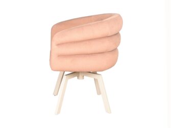 Eetkamerstoel Imola - cashmere blush - onderstel mars- metaalkleur beige Eetkamerstoel Imola - cashmere blush - onderstel mars- metaalkleur beige