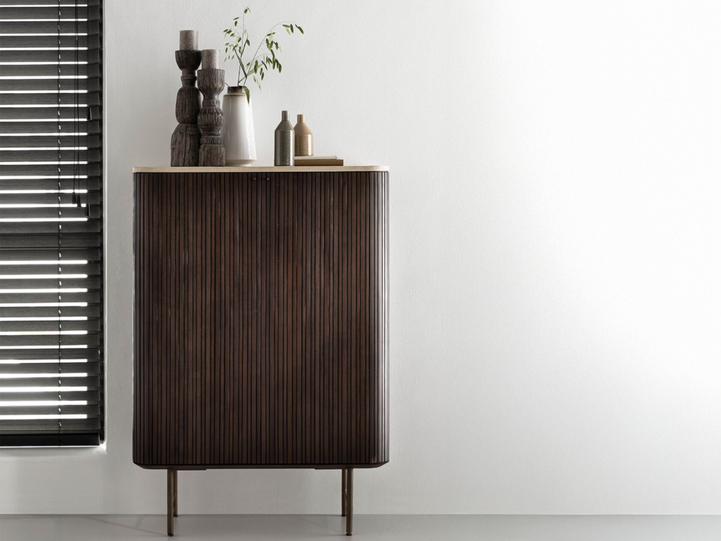 Kast Maroon - 90x40x130cm - 2 deurs