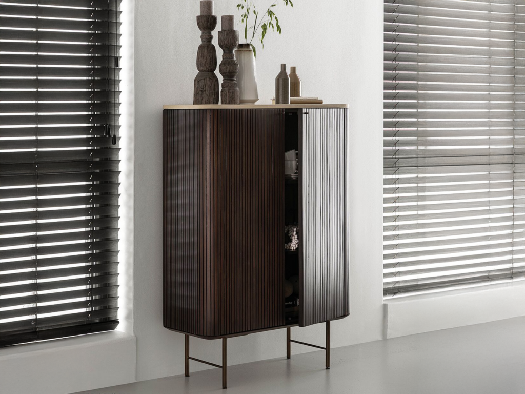 Kast Maroon - 90x40x130cm - 2 deurs