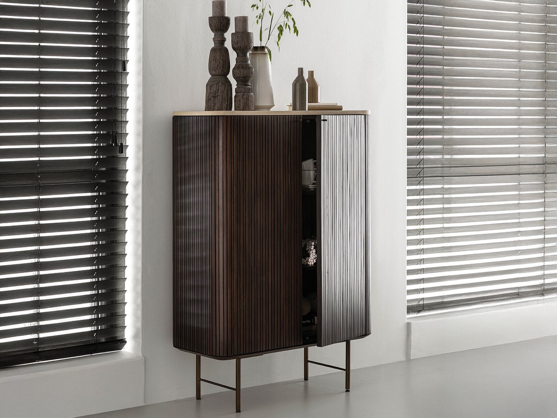 Kast Maroon - 90x40x130cm - 2 deurs