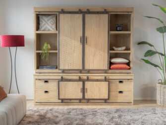 wandkast industrieel hout