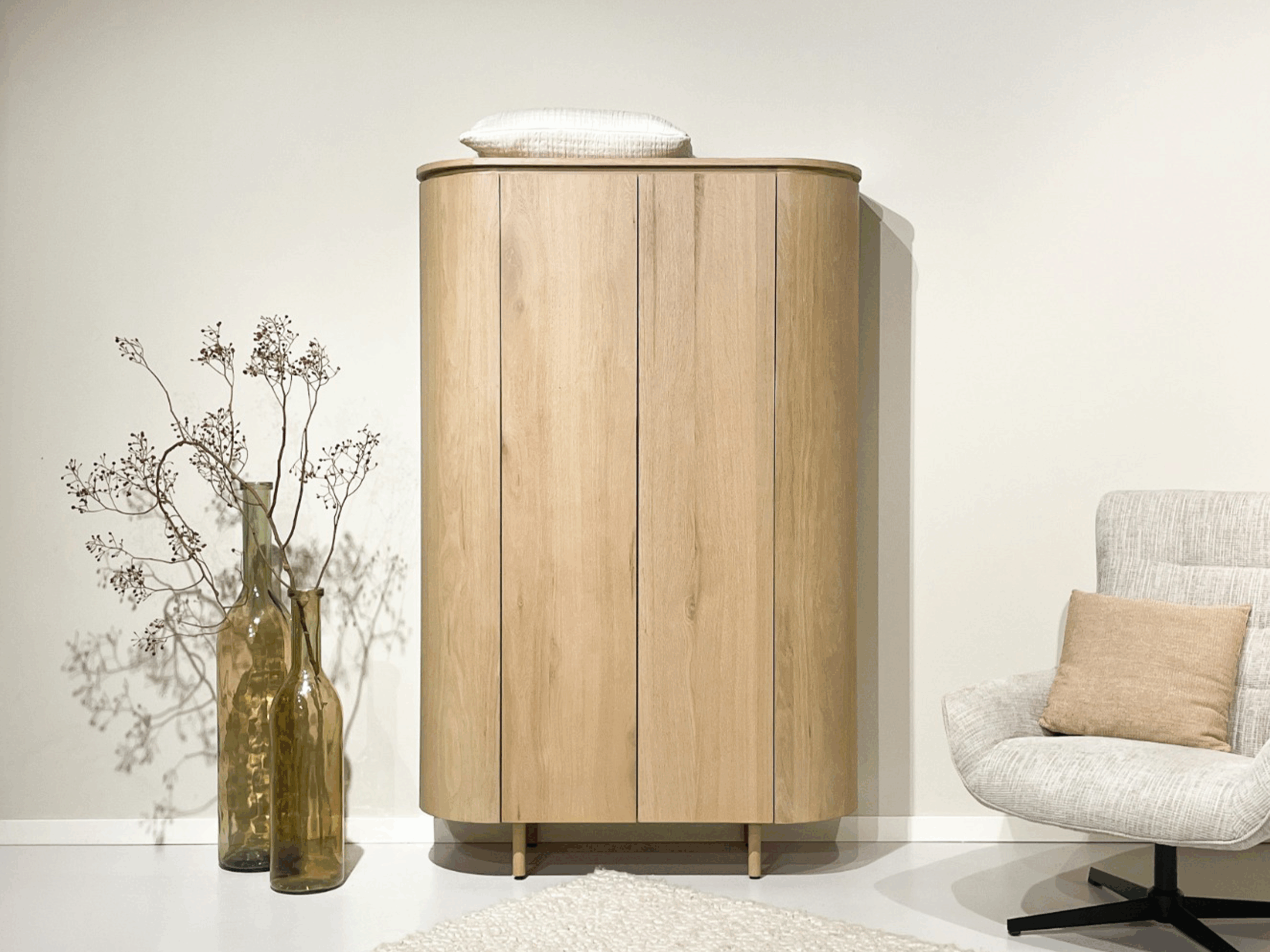 opberg kast eiken naturel