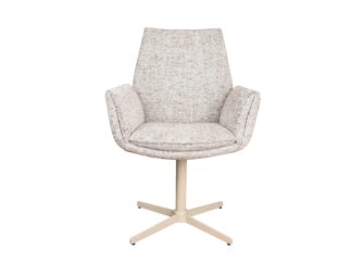 Eetkamerstoel Lisboa - be fine beige - onderstel iras - metaalkleur beige Eetkamerstoel Lisboa - be fine beige - onderstel iras - metaalkleur beige