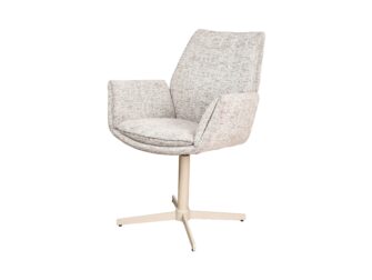 Eetkamerstoel Lisboa - be fine beige - onderstel iras - metaalkleur beige Eetkamerstoel Lisboa - be fine beige - onderstel iras - metaalkleur beige