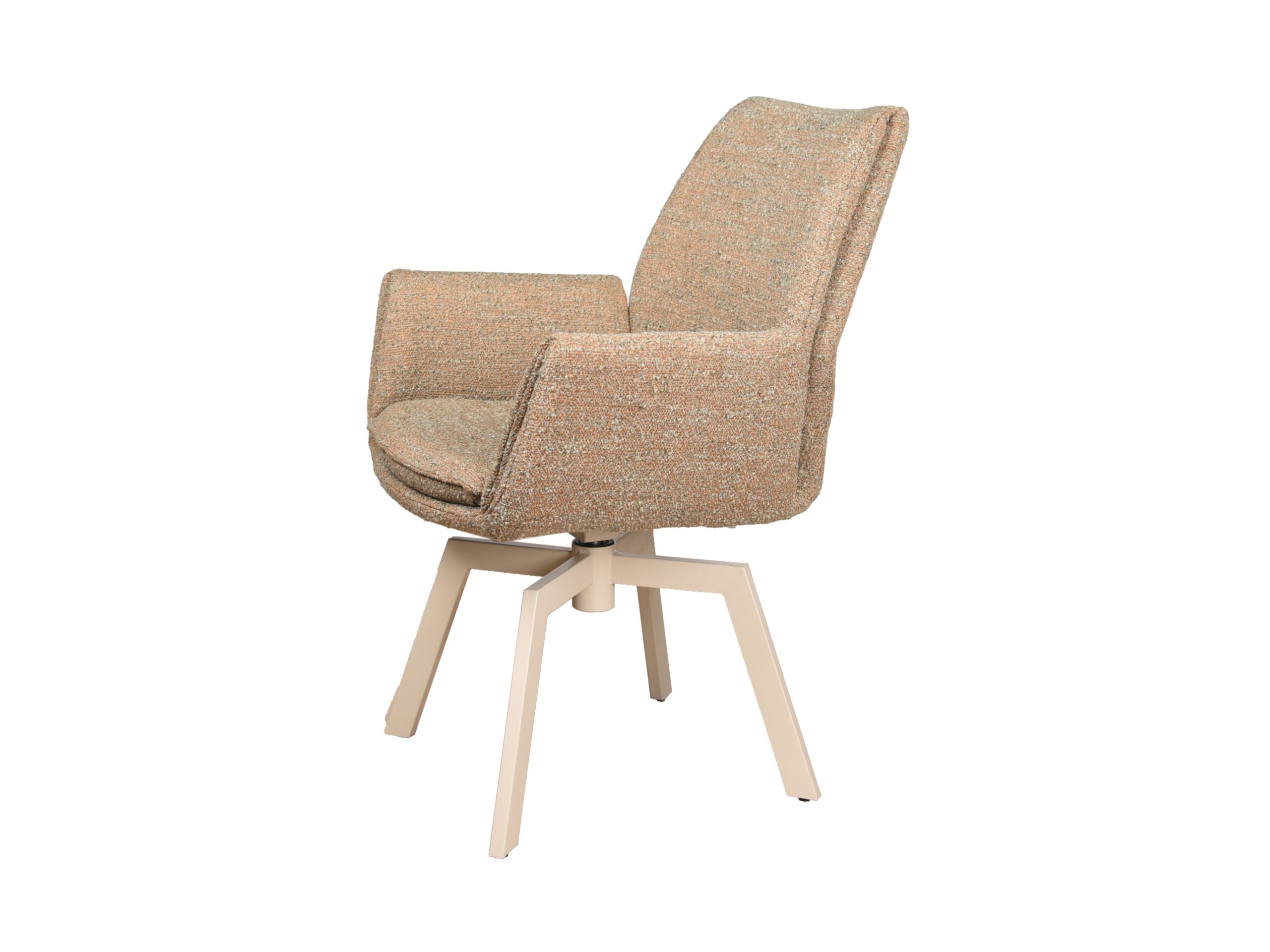 Eetkamerstoel Lisboa - be great cream - onderstel mars - metaalkleur beige