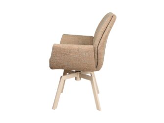 Eetkamerstoel Lisboa - be great cream - onderstel mars - metaalkleur beige Eetkamerstoel Lisboa - be great cream - onderstel mars - metaalkleur beige