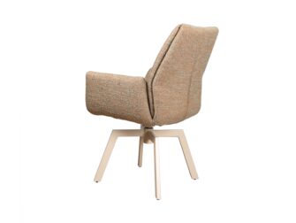 Eetkamerstoel Lisboa - be great cream - onderstel mars - metaalkleur beige Eetkamerstoel Lisboa - be great cream - onderstel mars - metaalkleur beige