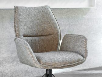 Eetkamerstoel Griffin - be great silver - onderstel mars - metaalkleur zwart