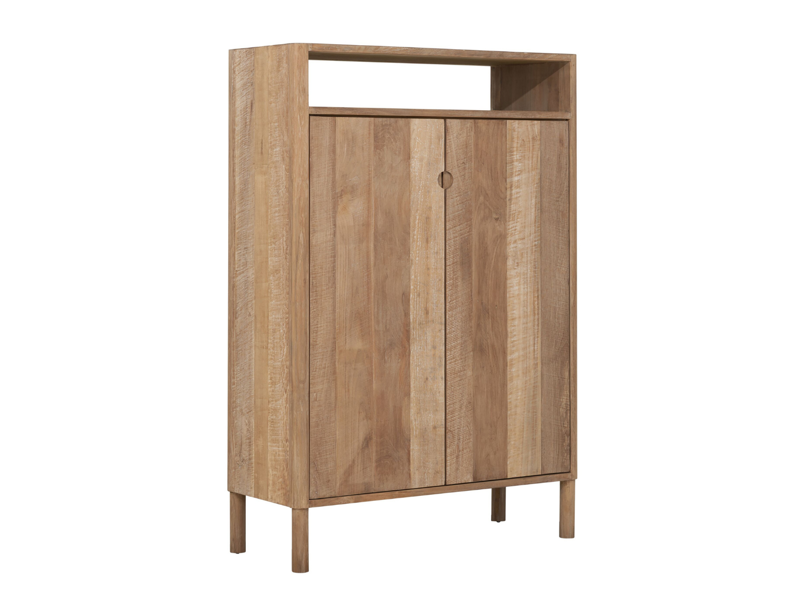 Opbergkast Cascade - 100x40x145cm - 1 open vak - 2 deurs