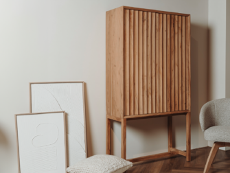 houten opbergkast 180cm