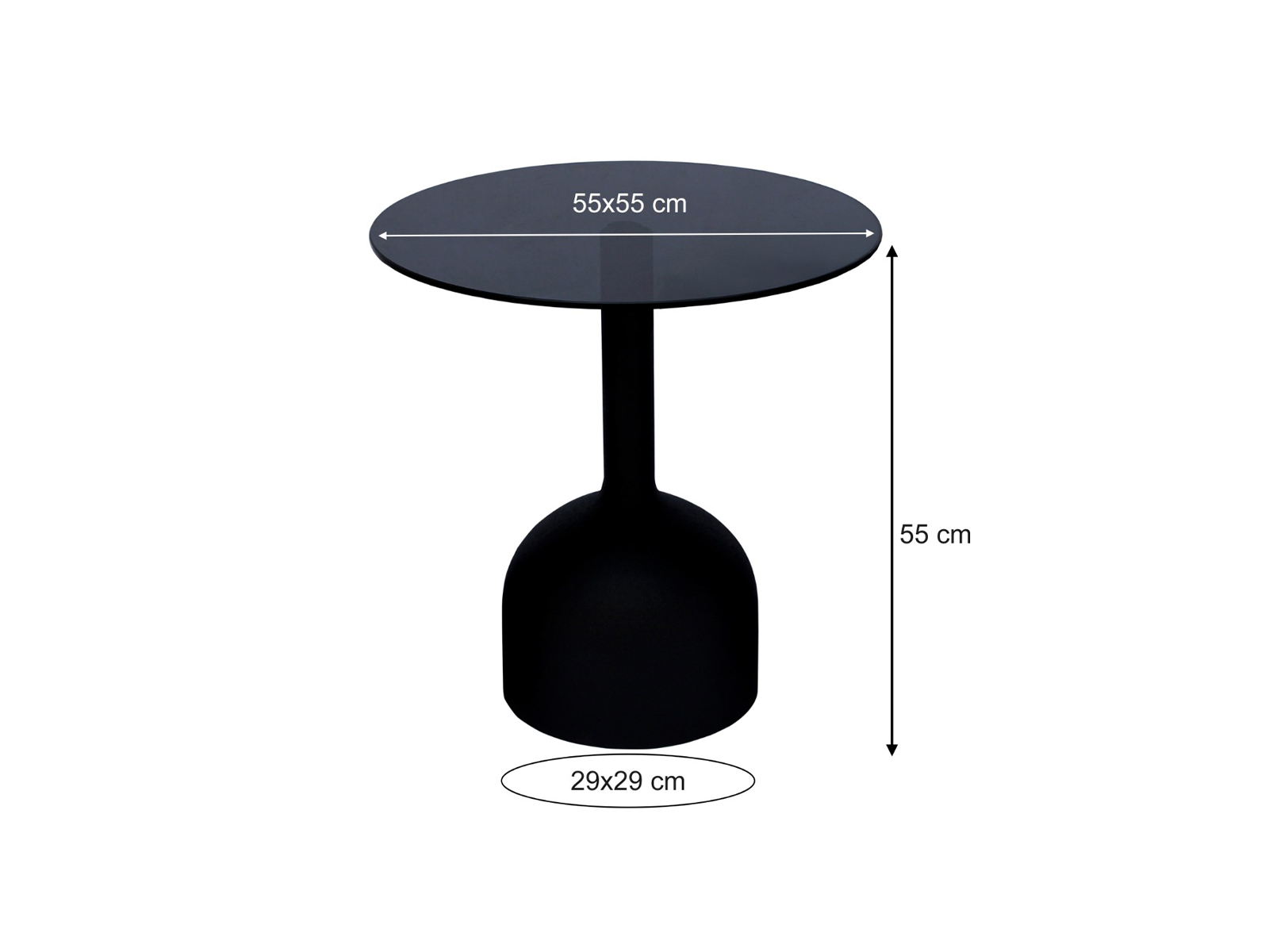Salontafel Alba Ø55x55cm